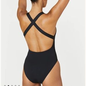 NWT Andie The Cheeky Tulum Black One Piece Swimsuit